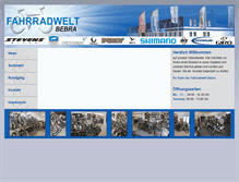 Tablet Screenshot of fahrradwelt-bebra.de